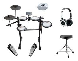 Bateria Eletrônica Turbo 7 Pad Tdx16 Kit Com Banco E Fone