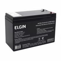 Bateria Elgin 12V 7Ah VRLA/AGM para Nobreak e Alarme