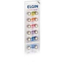 Bateria Elgin Alcalina Lr44 (1,5V) Cartela com 10