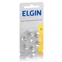 Bateria Elgin para Aparelhos Auditivos 1.4V 10/230 6 Unidades