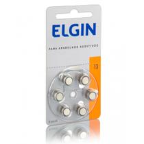 Bateria Elgin para Aparelhos Auditivos 1.4V 13/PR48 6 Unidades
