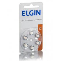 Bateria Elgin para Aparelhos Auditivos 1.4V 312/PR41 6 Unidades