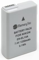 Bateria EN-EL14 para câmera digital e filmadora Nikon SLR P7000, D3100, D3200, D5100, P7100 - Memorytec