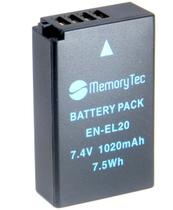 Bateria EN-EL20 1020mAh para câmera digital e filmadora Nikon 1 J1 - Memorytec