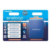 Bateria Eneloop AA 1900 mAh + Estojo BK-3MCCEC4BE Bateria Eneloop AA 1900 mAh + Estojo BK-3MCCEC4BE