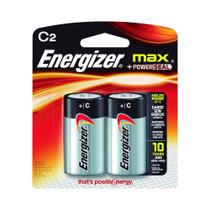 Bateria Energizer Max C Alcalina de 1,5 V (pacote com 2) Bateria Energizer Max C Alcalina de 1,5 V (pacote com 2)