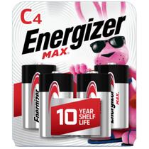 Bateria Energizer Max C Premium Alkaline 4 Contagem de baterias Bateria Energizer Max C Premium Alkaline 4 Contagem de baterias