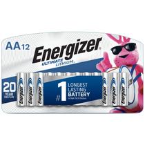 Bateria Energizer Ultimate Lithium AA de 1,5 V, pacote com 12