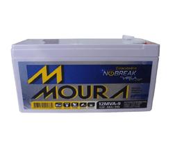 Bateria Estacionária 12MVA-9 9Ah 12V Nobreak - Moura