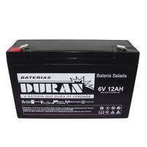 Bateria Estacionária Duran 12AH 6V VRLA AGM Brinquedo Alarme Energia Solar