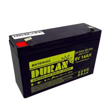 Bateria Estacionária Duran 14AH 6V VRLA AGM Brinquedo Alarme Energia Solar