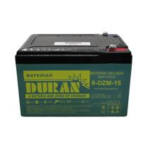 Bateria Estacionária Duran 15AH 12V VRLA AGM Ciclo Profundo Bike Elétrica Patinete Moto Carrinho 6-D