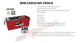 Bateria Estacionaria Freedom Df2500 165ah Sem Casco Na Troca Bateria Estacionaria Freedom Df2500 165ah Sem Casco Na Troca