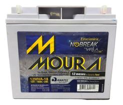 Bateria Estacionária Moura 12v 18ah Vrla Para No-break Nova