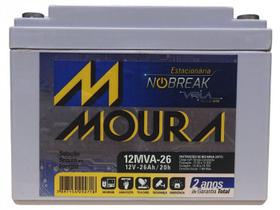 Bateria Estacionaria Moura Nobreak 12V 26AH - 12MVA26