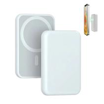 Bateria Externa Power Bank Magnético Por Indução 5000mAh Carregamento Rápido Sem Fio Comp. Variada