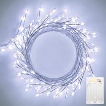Bateria Fairy Lights Brightown Pure White de 20 m 240 LED, pacote com 2 Bateria Fairy Lights Brightown Pure White de 20 m 240 LED, pacote com 2