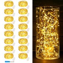 Bateria Fairy String Lights VOOKRY, pacote com 16, 3 m, branca quente