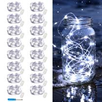 Bateria Fairy String Lights VOOKRY, pacote com 16, 3 m de bateria branca fria