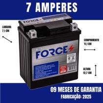 Bateria Falcon CB300 600 Twister 7 amperes Force Moto CG 150 Sport Comet Ninja Lander Teneré