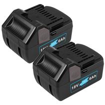Bateria Futurebatt 18V 6.0Ah, pacote com 2 unidades para ferramentas Hitachi