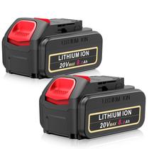 Bateria Futurebatt 20V Max 8.0Ah para Dewalt Tools, pacote com 2