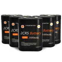 Bateria Fwioaor 2CR5 6V 1400mAh (pacote com 5) Foto de lítio Bateria Fwioaor 2CR5 6V 1400mAh (pacote com 5) Foto de lítio
