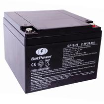 Bateria Gel Selada GetPower 12V 26ah Nobreak - Vrla Agm - Get Power