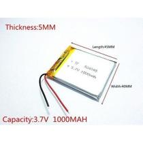 Bateria Gps 504045 1000mah 2 fios Aquarius 4,3 504045 1000mah 2 fios