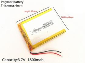 Bateria Gps 7 Polegadas 1800mah 4mm X 48mm X 65mm Bateria Gps 7 Polegadas 1800mah 4mm X 48mm X 65mm