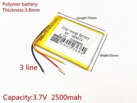 Bateria Gps 7 Polegadas 2500mah 385573 Com 3 Fios