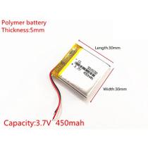 Bateria Gps Mp4 Mp3 Etc 3,7v 450mah 5mm X 3cm X 3cm Bateria Gps Mp4 Mp3 Etc 3,7v 450mah 5mm X 3cm X 3cm