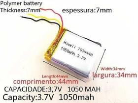 Bateria Gps Napoli 7mmx34mmx44mm 1050mah 3 Fios