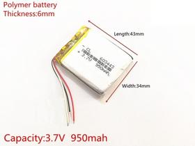 Bateria Gps Tv 5 Pol 3 Fios 950 Mah C