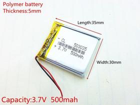 Bateria Gps Xoss G + Ekp503035p Com 2 Fios 500mah 1.85wh - Bateria Gps Xoss G + Ekp503035p Com 2 Fios 500mah 1.85wh -