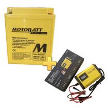 Bateria Honda Cb750 Cbx750 F Agm Motobatt Mbtx14au 16,5ah + Brinde Carregador Automotivo