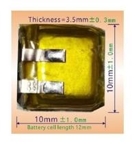 Bateria I11 FONE I12 FONE I9 FONE 50mah 3,7v 351010