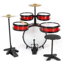 Bateria Infantil C/ Chimbal Profissional Musical Mdf 72cm