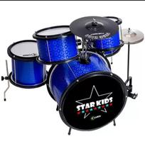 Bateria infantil luen star kids 05 peças -completa