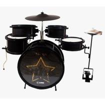 Bateria Infantil Luen Star Kids Preta