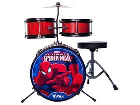 Bateria Infantil Marvel Spider-Man 8 Peças - PHX