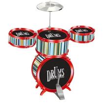 Bateria Infantil Musical 3 Tambores Meu Ritmo Jazz Drum Sky Sound Well Kids - Vermelho Bateria Infantil Musical 3 Tambores Meu Ritmo Jazz Drum Sky Sound Well Kids - Vermelho