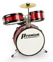 Bateria Infantil Premium Dx10j 3 Pcs Bb 12" Vermelha