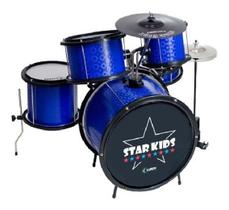 Bateria Infantil Profissional Luen Star Kids Azul