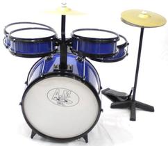 Bateria Infantil Profissional ROCK BABY (AM) - Azul Com Chimbal