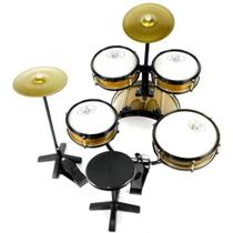Bateria Infantil Profissional ROCK BABY (AM) - Dourada Com Chimbal