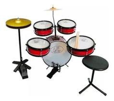 Bateria Infantil Rock Baby Am 2 Ton Profissional C/ Chimbal