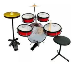 Bateria Infantil Rock Baby Am 2 Ton Profissional C/ Chimbal