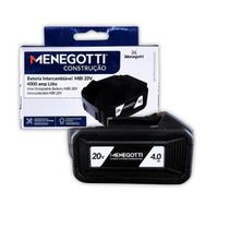 Bateria Intercambiável Menegotti MBI20 20V 2.0Ah ou 4.0Ah Slide Furadeiras Parafusadeiras Esmerilhadeiras Alta Autonomia Profissional