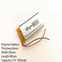 Bateria Intercomunicador 3.7v 650 Mah 802040 2 fios
